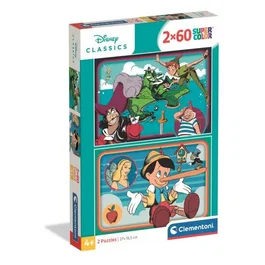 Clementoni CLE8005125248230 Puzzles Clásicos Disney 2x60 Piezas