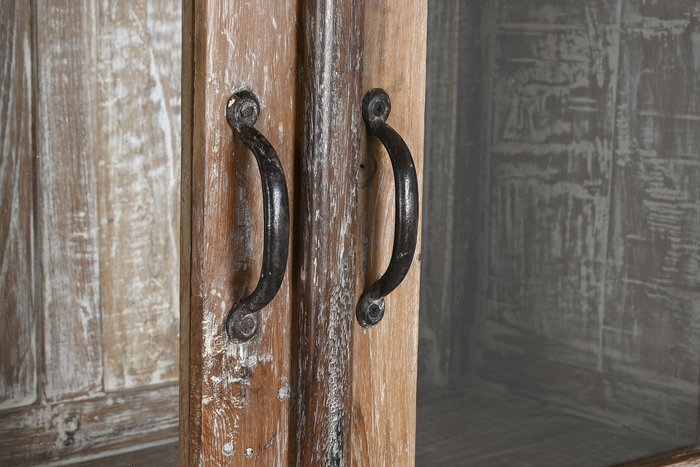 DKD Home Decor Vitrina Natural Madera Reciclada 99 x 50 x 184.5 cm