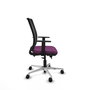 PIQUERAS Y CRESPO Silla de oficina Haches con mecanismo Sincro/Traslack, Morado y Negro