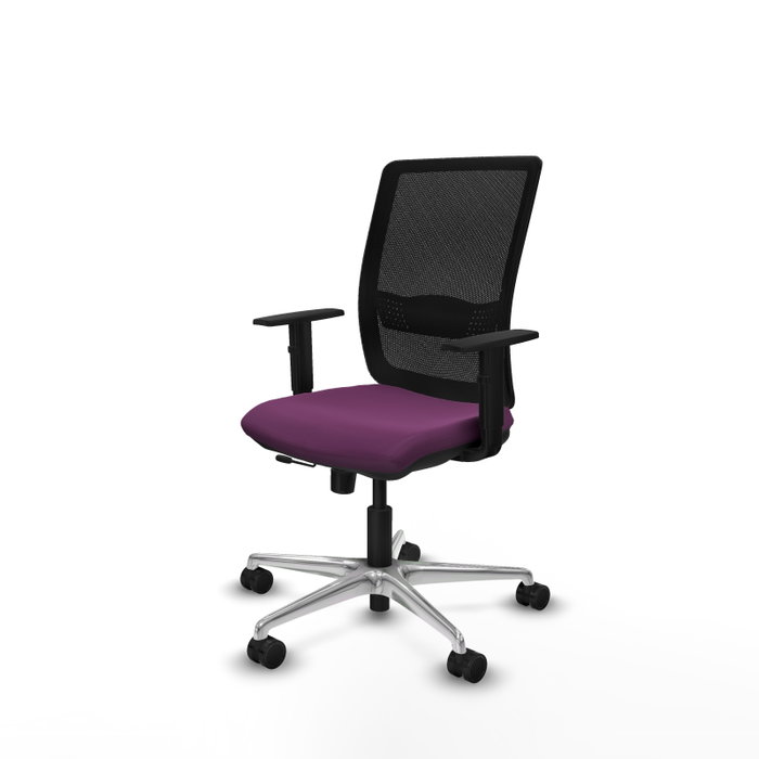 PIQUERAS Y CRESPO Silla de oficina Haches con mecanismo Sincro/Traslack, Morado y Negro PIQUERAS Y CRESPO Silla de oficina Haches con mecanismo Sincro/Traslack, Morado y Negro