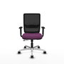 PIQUERAS Y CRESPO Silla de oficina Haches con mecanismo Sincro/Traslack, Morado y Negro