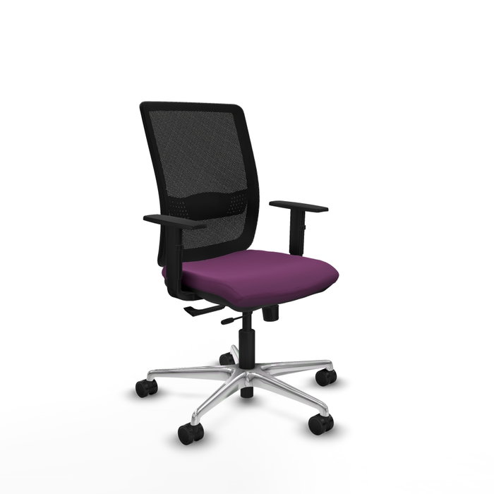 PIQUERAS Y CRESPO Silla de oficina Haches con mecanismo Sincro/Traslack, Morado y Negro PIQUERAS Y CRESPO Silla de oficina Haches con mecanismo Sincro/Traslack, Morado y Negro
