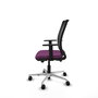 PIQUERAS Y CRESPO Silla de oficina Haches con mecanismo Sincro/Traslack, Morado y Negro