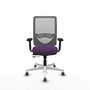 PIQUERAS Y CRESPO Silla de oficina Zulema Morado y Gris