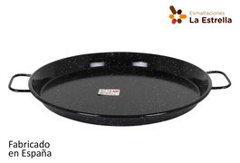 La Estrella Paellera Valenciana 50 cm Jaspeada para 14 Raciones, 61x50.5x4.5 cm (8 Unidades)