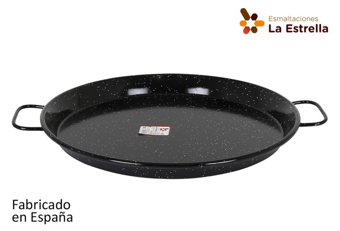 La Estrella Paellera Valenciana 50 cm Jaspeada para 14 Raciones, 61x50.5x4.5 cm (8 Unidades) La Estrella Paellera Valenciana 50 cm Jaspeada para 14 Raciones, 61x50.5x4.5 cm (8 Unidades)