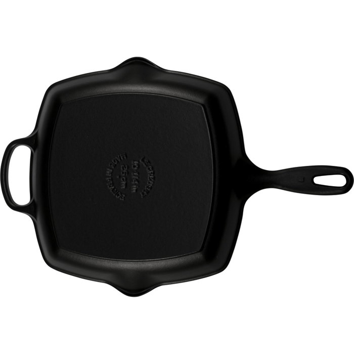 Le Creuset Parrilla Cuadrada de Hierro Fundido 26 cm Negro Satinado