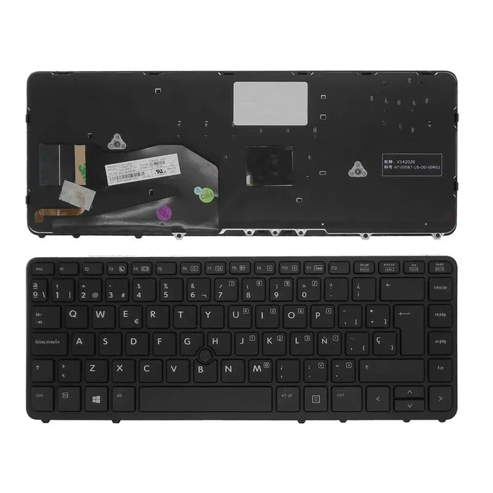 Generico Teclado para HP EliteBook 840 G1 850 G1 840 G2 series 730794-071 Generico Teclado para HP EliteBook 840 G1 850 G1 840 G2 series 730794-071