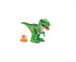 Zuru Figura Dinosaurio Robo Alive T-Rex, Anda, Muerde y Ruge, Incluye Slime Dentro del Huevo, 31 cm