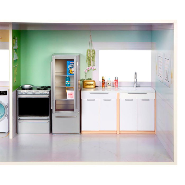 Rainbow High Townhouse - Casa de madera de 3 plantas y 6 habitaciones con ascensor funcional