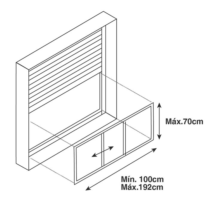 GSC Evolution Mosquitera extensible para ventanas 70x100cm