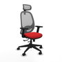 PIQUERAS Y CRESPO Silla de oficina Cilanco Rojo/Gris