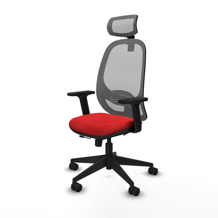 PIQUERAS Y CRESPO Silla de oficina Cilanco Rojo/Gris PIQUERAS Y CRESPO Silla de oficina Cilanco Rojo/Gris