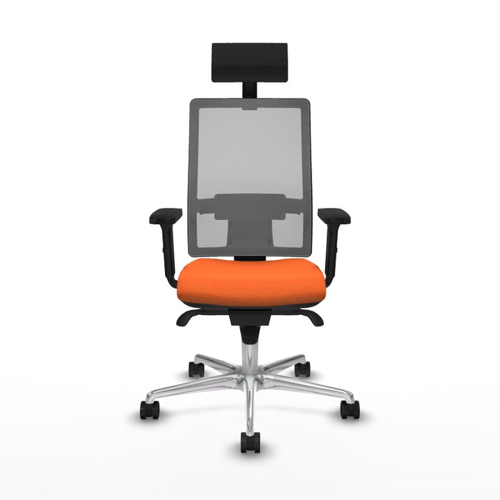 PIQUERAS Y CRESPO Silla de oficina Horna Naranja y Gris PIQUERAS Y CRESPO Silla de oficina Horna Naranja y Gris