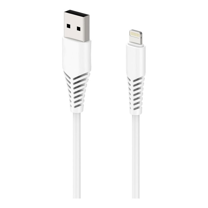 2GO 797288 Cable USB de Datos y Carga Lightning a USB B, 1 Metro, Blanco, para iPhone, iPad, Compatible con Apple 2GO 797288 Cable USB de Datos y Carga Lightning a USB B, 1 Metro, Blanco, para iPhone, iPad, Compatible con Apple