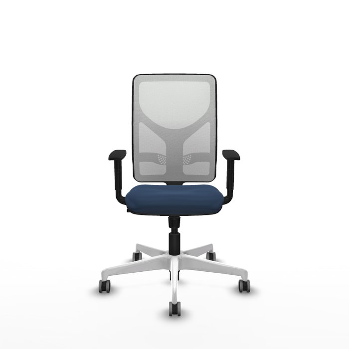PIQUERAS Y CRESPO Silla de oficina Motilla con mecanismo Sincro, Azul marino y Blanco PIQUERAS Y CRESPO Silla de oficina Motilla con mecanismo Sincro, Azul marino y Blanco
