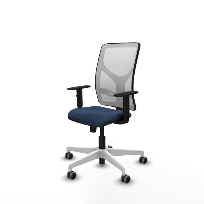 PIQUERAS Y CRESPO Silla de oficina Motilla con mecanismo Sincro, Azul marino y Blanco PIQUERAS Y CRESPO Silla de oficina Motilla con mecanismo Sincro, Azul marino y Blanco