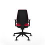PIQUERAS Y CRESPO Silla de oficina Elche Rojo con Brazos 1D