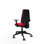 PIQUERAS Y CRESPO Silla de oficina Elche Rojo con Brazos 1D