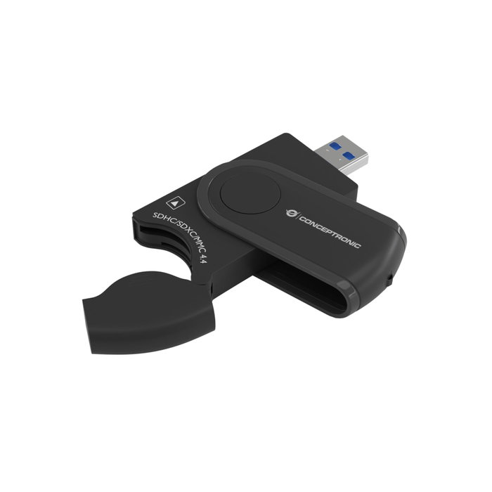 Conceptronic StreamVault BIAN04B Lector de Tarjetas 4 en 1 USB 3.2 Gen 1 Negro