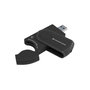Conceptronic StreamVault BIAN04B Lector de Tarjetas 4 en 1 USB 3.2 Gen 1 Negro