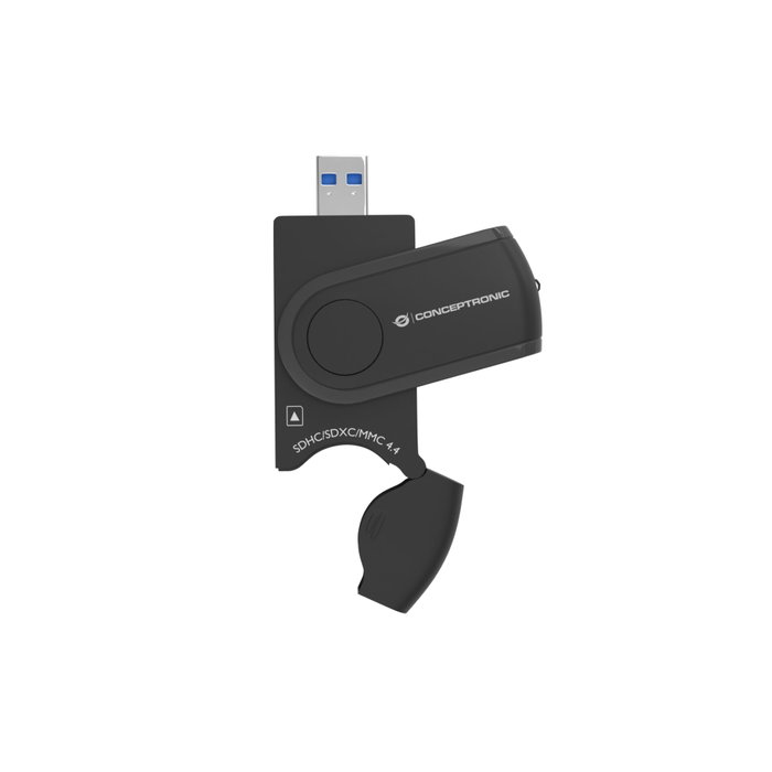 Conceptronic StreamVault BIAN04B Lector de Tarjetas 4 en 1 USB 3.2 Gen 1 Negro