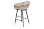 DKD Home Decor Taburete Moderno Beige Negro 58 x 101 x 53 cm