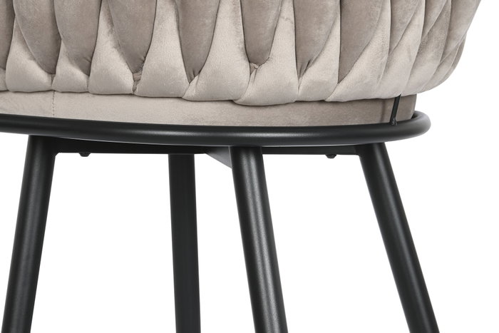 DKD Home Decor Taburete Moderno Beige Negro 58 x 101 x 53 cm