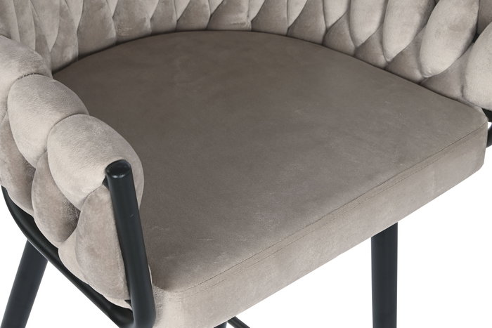 DKD Home Decor Taburete Moderno Beige Negro 58 x 101 x 53 cm
