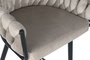 DKD Home Decor Taburete Moderno Beige Negro 58 x 101 x 53 cm