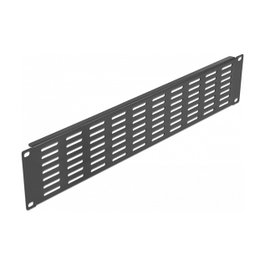 DeLOCK Panel de relleno para rack de 19 pulg. con ventilación 2U negro