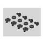 DeLOCK Panel de relleno para rack de 19 pulg. con ventilación 2U negro