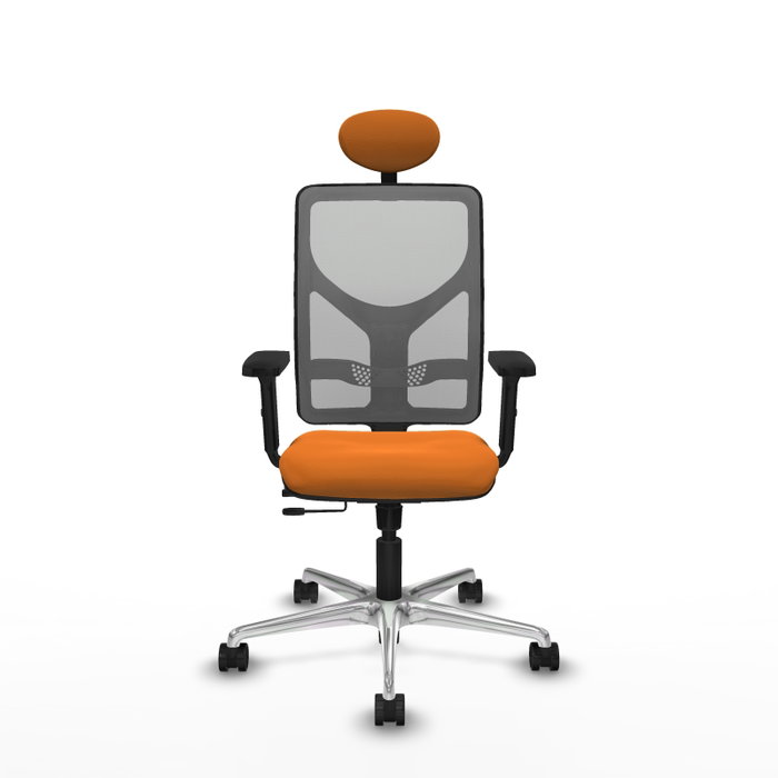 PIQUERAS Y CRESPO Silla de oficina Motilla Naranja y Gris PIQUERAS Y CRESPO Silla de oficina Motilla Naranja y Gris