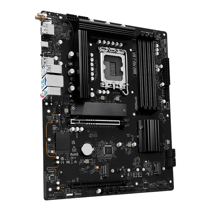 ASRock Placa Base B860 Pro-A WiFi LGA 1851 ATX DDR5 HDMI/DP Wi-Fi 6E Bluetooth 5.3 para PC
