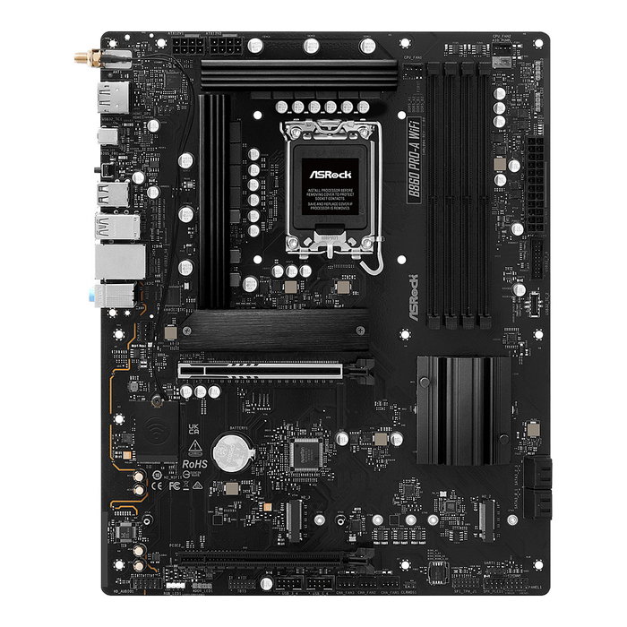 ASRock Placa Base B860 Pro-A WiFi LGA 1851 ATX DDR5 HDMI/DP Wi-Fi 6E Bluetooth 5.3 para PC