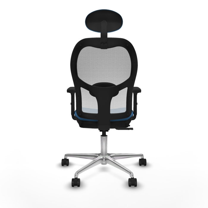 PIQUERAS Y CRESPO Silla de oficina Jorquera con mecanismo Sincro/Traslack, Azul claro y Blanco PIQUERAS Y CRESPO Silla de oficina Jorquera con mecanismo Sincro/Traslack, Azul claro y Blanco