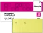 Liderpapel Talonario Mostrador TL07 Amarillo con Matriz 50x110 mm 100 Hojas