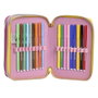 Cerdá Plumier Barbie Triple con Accesorios Fucsia