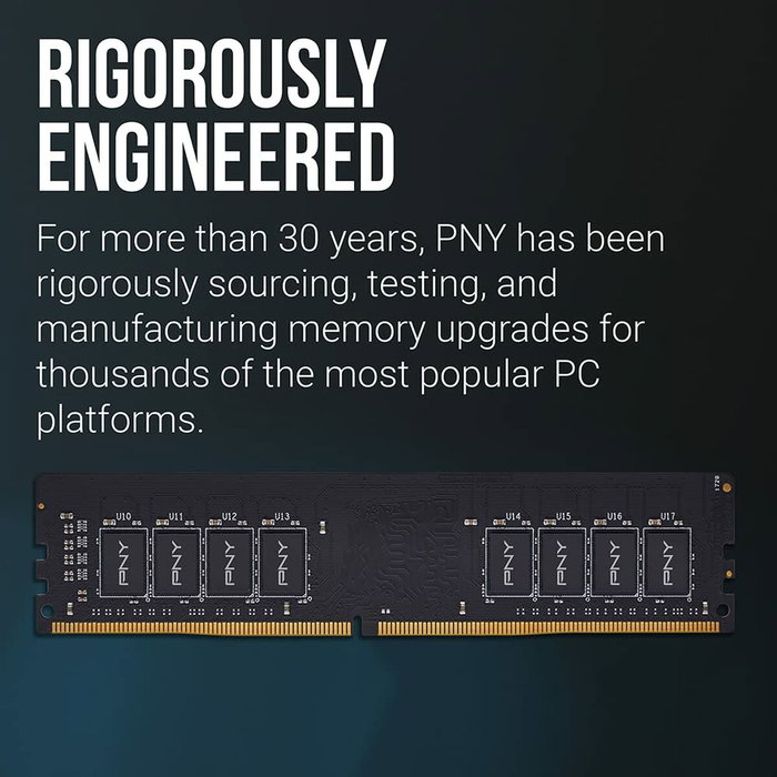 PNY MD8GSD43200-TB Módulo de Memoria RAM DDR4 8 GB 3200 MHz para PC/Servidor PNY MD8GSD43200-TB Módulo de Memoria RAM DDR4 8 GB 3200 MHz para PC/Servidor