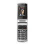 Beafon SL645 Móvil con tapa Negro, Plata