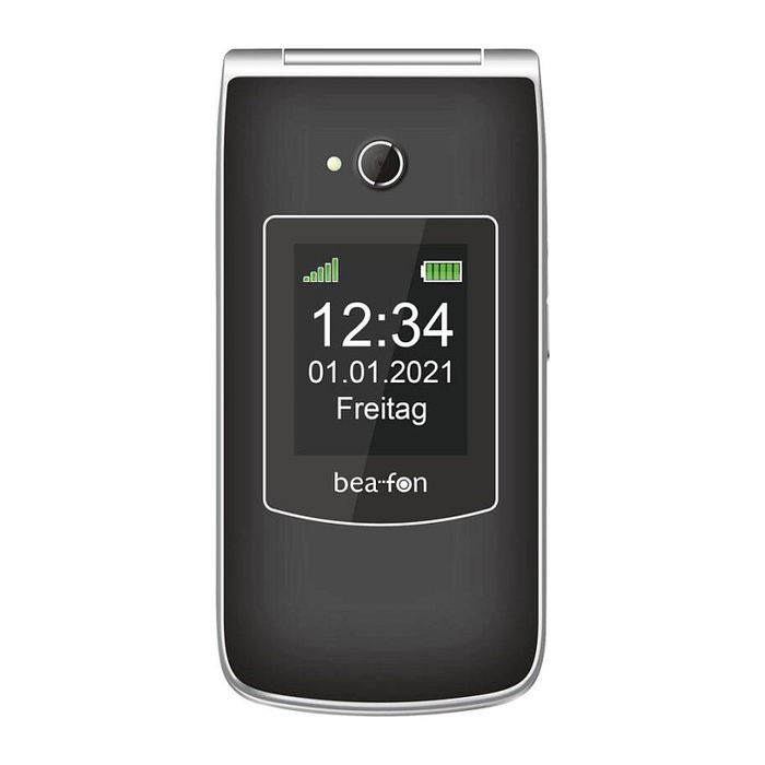 Beafon SL645 Móvil con Tapa 2G GSM, Pantalla 2.8", Cámara 3 MP, Radio FM, 1000 mAh, Color Negro y Plata