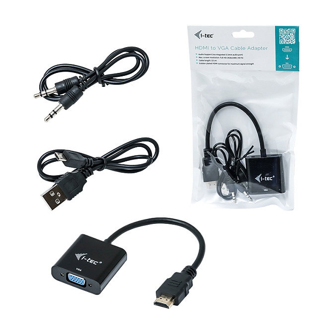 I-tec Adaptador HDMI a VGA FHD 60Hz I-tec Adaptador HDMI a VGA FHD 60Hz