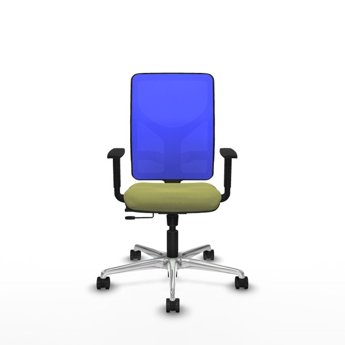 PIQUERAS Y CRESPO Silla de oficina Motilla con mecanismo Sincro/Traslack Verde oliva y Azul PIQUERAS Y CRESPO Silla de oficina Motilla con mecanismo Sincro/Traslack Verde oliva y Azul