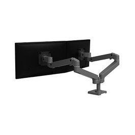 Ergotron 45-686-293 Soporte Dual LX Pro Gris Oscuro