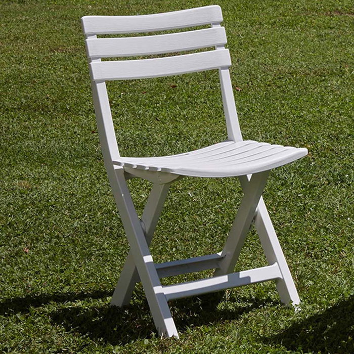 Ipae Progarden Silla plegable Birki Blanca 44 x 41 x 78 cm