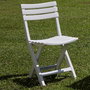 Ipae Progarden Silla plegable Birki Blanca 44 x 41 x 78 cm