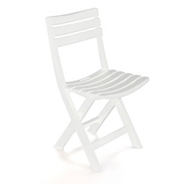 Ipae Progarden Silla plegable Birki color blanco