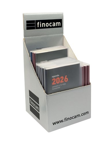 Finocam Agenda Anual 2026 Plana Min/Coctel Surtida Expositor de 12 Finocam Agenda Anual 2026 Plana Min/Coctel Surtida Expositor de 12