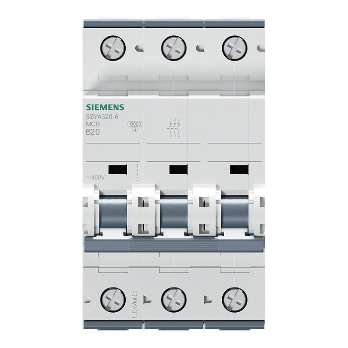 Siemens Automat B 20A 5SY43206 3p 400V 10kA