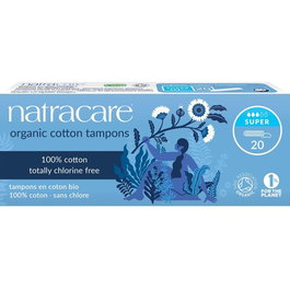 NATRACARE Tampon Super sin aplicador 20ud. de Natracare